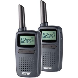 PNI Draagbare PMR-radio CP225 8CH 0,5 W 1100 mAh set met 2 stuks., Walkietalkie, Grijs