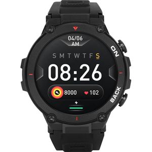 Garett Smartwatch GRS (Zwart) (54.50 mm, Metaal), Sporthorloges + Smartwatches