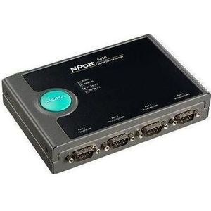 Moxa NPORT 5450I-T - 4-poorts RS-232422485 apparaatserver met 2 kV isolatiebescherming, -40 tot 75C ope, Printer server