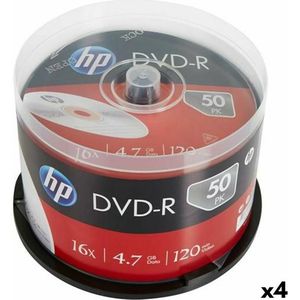 DVD-R HP 4,7 GB 16x 50 Onderdelen (4 Stuks)