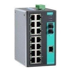 Moxa EDS-316-M-ST-T - Unmanaged Ethernet-switch met 15 10100BaseT(X)-poorten (15 ports), Netwerkschakelaar