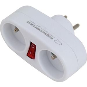 Esperanza ELK306W Elektrischer Splitter 2 GN. Weiss, Schakeldoos