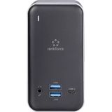 Renkforce - RF-4499452 - Dockingstation - Grijs - Zwart - USB-C