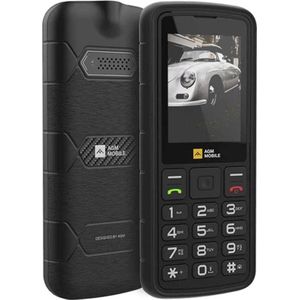 Bea-Fon AGM mobiele M9 Bartype (4G) Robuust (2.40"", 128 MB, 4G), Sleutel mobiele telefoon, Zwart