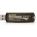 Kanguru - Defender 3000 - USB-Stick - Zwart - 256 GB - Hardware Encrypted - USB 3.0 - FIPS 140-2 Level 3