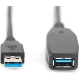 Digitus - Extension N - USB 3.0 Kabel - 20 M - Actieve Verlengkabel met Signaalversterker