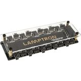 Lamptron SP901-ARGB PWM ventilator en RGB Hub - ARGB (9 Ventilator), Ventilatorregeling, Zwart