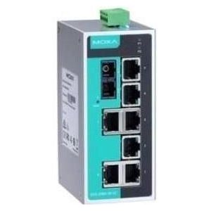Moxa EDS-208A-S-SC-T - Unmanaged Ethernet-switch met 7 10/100BaseT(X)-poorten, Netwerkschakelaar