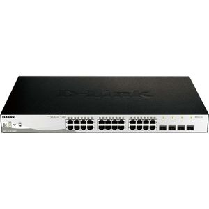 D-Link DGS-1210 (28 ports), Netwerkschakelaar, Zwart