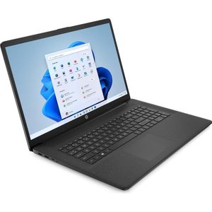 HP 17-cn3132ng (17.28", 512 GB, 8 GB, DE, Intel Core i3-N305), Notebook, Zwart