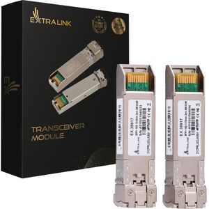Extralink - SFP+ 10G 2-pack - SFP+ Module - 10 Gbit/s - LC/UPC - 1310 nm - Singlemode - DOM