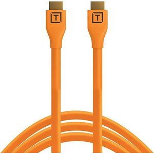 Tether Tools TetherPro HDMI 2.0 naar HDMI 2.0, 4,6 m Oranje, Videokabel