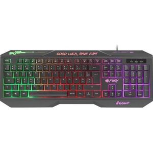 Fury Hellfire 2 toetsenbord (NFU-1952) (FR, Bedraad), Toetsenbord, Zwart