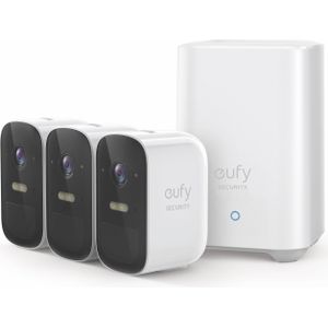 eufy Security - eufyCam 2C - Draadloos Beveiligingssysteem - 3-camera Set - HD 1080p - 180 Dagen Batterijduur - IP67 Weerbestendig