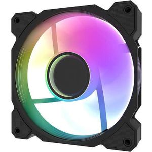 Darkflash Tech Darkflash DR08 Koelventilator (Zwart) (120 mm, 1 x), PC ventilator, Zwart