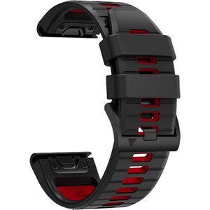 Tech-Protect IconBand Pro band voor Garmin Fenix 3 / 5X / 3HR / 5X Plus / 6X / 6X Pro / 7X - zwart (TPU-rubber, Garmin Fenix 6X, Garmin Fenix 3 HR, Garmin Fenix 5X, Garmin Fenix 5X Plus, Garmin Fenix 7X, Garmin Fenix 3), Horlogebandjes, Zwart, Rood