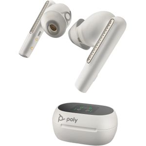 Poly VOYAGER VRIJ 60+ UC WIT (Draadloze, USB-C), Kantoorheadset, Wit