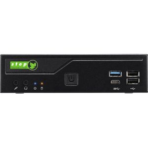Step PC Micro DS6012 incl. Windows 11 Pro (12 core i7-12700 H610 8GB 256GB NVMe SSD 2x DP 1x HDMI) (256 GB, 8 GB, Intel Core i7-12700, UHD Graphics 770), PC, Zwart