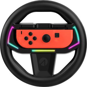 Stealth Verlicht Joy-Con racestuur (Switch), Controller, Zwart