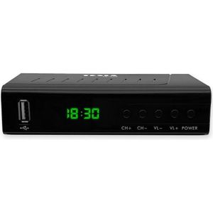 Tesla TE-323 TV Set-top Box Kabel (0.06 GB, DVB-T2), TV-ontvanger, Zwart