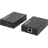 Manhattan @ HDMI over Ethernet Extender Set (RJ45, 6.60 cm), Data + Video Adapter, Zwart