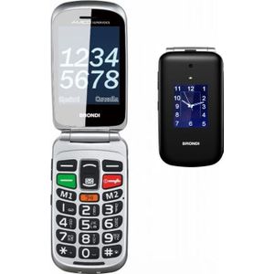 Brondi Amico Superstem (2.80"", 32 MB, 2G), Sleutel mobiele telefoon, Zwart