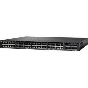 Cisco CATALYST3650 48PTFULPOE4X1G UPLINKIPBASE GEREVISEERD (48 ports), Netwerkschakelaar, Zwart