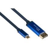 Good Connections GC 4812-CSF030B Adapterkabel USB C> DisplayPort 4Ka60Hz flex 3.0 (3 m), Videokabel