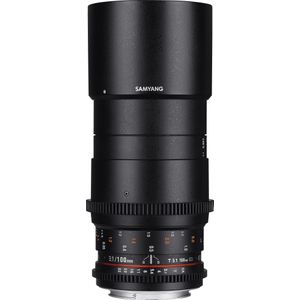 Samyang 100mm T3.1 VDSLR Sony A-Mount (Sony A, Volledig formaat), Objectief, Zwart