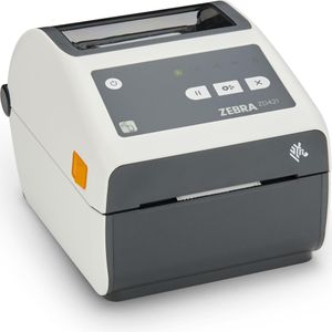 Zebra Labelprinter ZD421d 203 dpi Gezondheidszorg USB, BT, WLAN (203 dpi), Labelprinter, Grijs, Wit