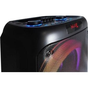 LTC RGB-BLUETOOTH-LAUTSPRECHER 2X8" 400W, 2 MIKROFONE UND FERNBEDIENUNG USB/SD/AUX 7200MAH LXPA8810 (Voeding via USB), Bluetooth luidspreker