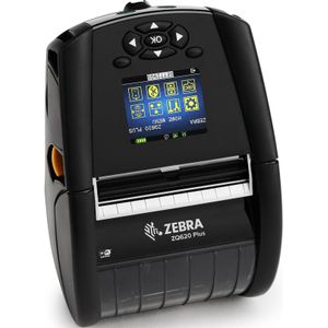 Zebra ZQ620 PLus, 19 mm kern, RS232, BT (BLE), 8 dots/mm (203 dpi) (203 dpi), Labelprinter, Zwart