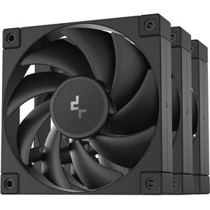 Deepcool FD12 120x120x25 3in1 bk (120 mm, 3 x), PC ventilator, Zwart