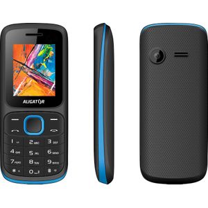 Aligator D210 (1.8&quot;) Zwart, Blauw Seniorentelefoon (1.80"", 0.00 Mpx, 2G), Sleutel mobiele telefoon, Blauw, Zwart
