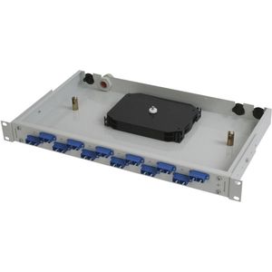 Telegärtner BASIS V - Patch Panel - Lichtgrijs, RAL 7035 - 1U - 48,3 cm (19"), Server accessoires, Grijs