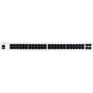 Fortinet FS-148F-POE Netwerkschakelaar L2 Gigabit Ethernet (10/100/1000) Power over Ethernet (PoE) 1U Wit (48 ports), Netwerkschakelaar, Wit