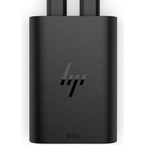 HP 65W Gan Usb-C Laptop Lader (65 W), Voeding voor notebooks, Zwart