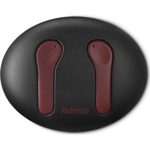 Hama Bluetooth hoofdtelefoon Spirit Unchained, draadloze oordopjes, ENC, FC, RT (16 h), Koptelefoon, Rood, Zwart