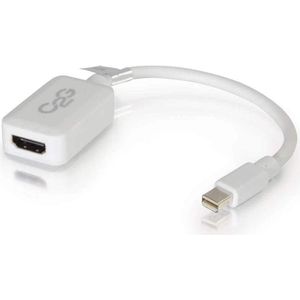 C2G Mini DisplayPort naar HDMI (HDMI, 20 cm), Data + Video Adapter, Wit