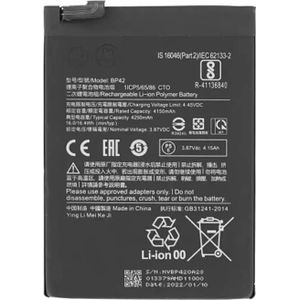 Xiaomi Li-Ion batterij BP42 voor Xiaomi, Batterij smartphone