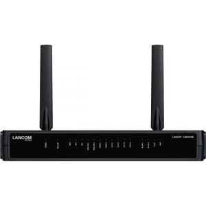 Lancom - 1803VAW Router - Zwart - Zilver - VDSL2/ADSL2+ Modem - Wi-Fi 6