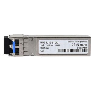 BlueOptics BO35J13610D SFP+ Transceiver 10GBASE-LR 10KM, Zendontvangers, Zilver