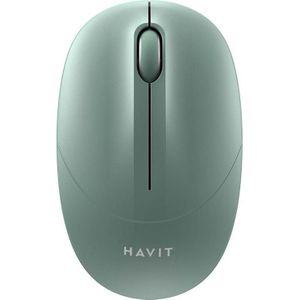 Havit - Wireless Mouse (MS54GT) - 2.4GHz, 1600 DPI, ABS, PC, AA Battery - Green (Draadloze), Muis, Groen