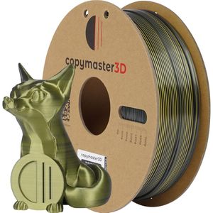 Copymaster3D Duo-Silk 3D Printer Filament, 1.75 mm, Black/Yellow (PLA, 1.75 mm, Veelkleurig), 3D print filamenten, Veelkleurig
