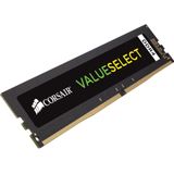 Corsair ValueSelect (1 x 8GB, 2666 MHz, DDR4 RAM, DIMM 288 pin), RAM, Zwart