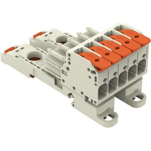 6x Wago 1-draads vrouwelijke multipoint connector, Elektronica benodigdheden + Behuizing, Grijs