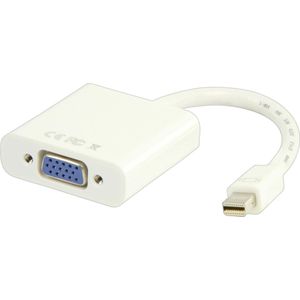 Valueline Mini DisplayPort adapterkabel Mini DisplayPort stekker - VGA aansluiting wit 0,20 m (0.20 m, DisplayPort), Videokabel