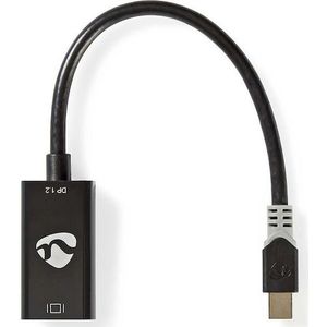 Nedis Mini DisplayPort Kabel DisplayPort 1.2 Mini DisplayPort Stekker HDMIT Uitgang 21.6 Gbps Verguld (0.20 m, HDMI), Videokabel