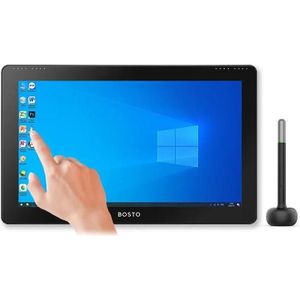Bosto Alles-in-één Tablet Studio 16HD (15.60", 5080 lpi), Tekentablet, Zwart