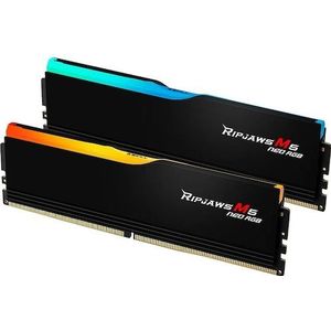 G.Skill DIMM 32 GB DDR5-6000 (2x 16 GB) Dual-Kit (schwarz, F5-6000J3038F16GX2-RM5NRK, Ripjaws M5 Neo, INTEL (2 x 16GB, 6000 MHz, DDR5 RAM, DIMM 288 pin), RAM, Zwart